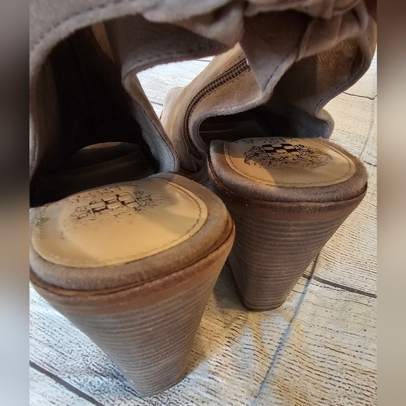 Vince Camuto Women's Size 8 Kyleena Open Toe Block Heel Fringe Festival Shoe - Picture 8 of 13